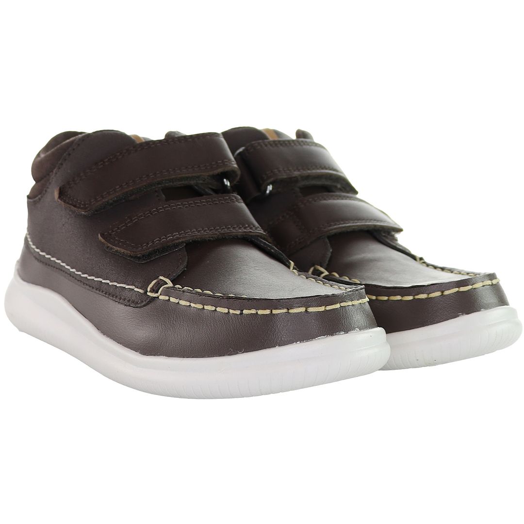 Clarks Crest Tuktu Kids Brown Shoes