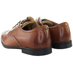 Clarks Bampton Wing Mens Brown Shoes