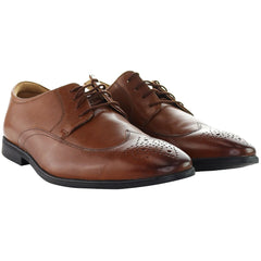 Clarks Bampton Wing Mens Brown Shoes