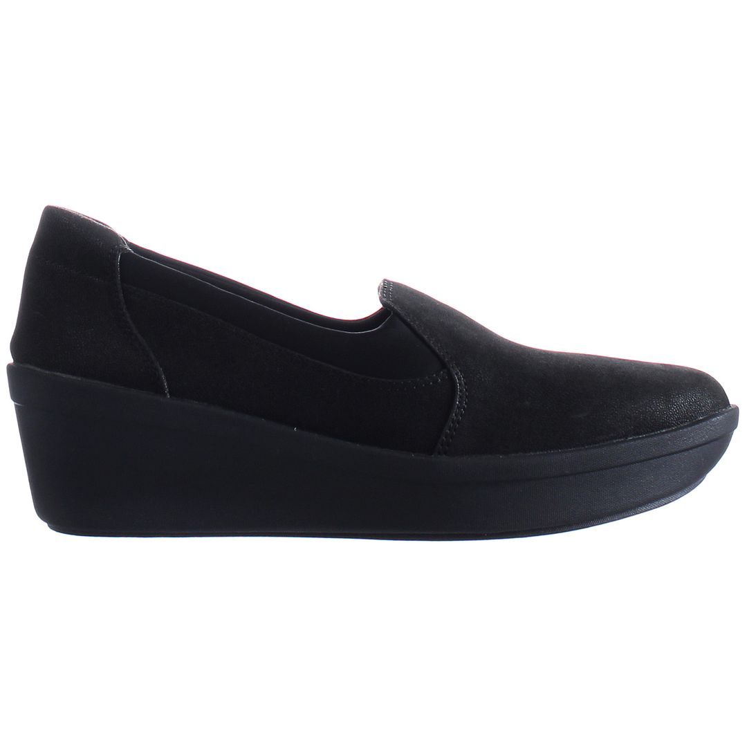 Clarks Step Rose Moon Womens Black Shoes