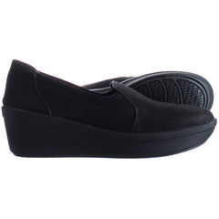 Clarks Step Rose Moon Womens Black Shoes