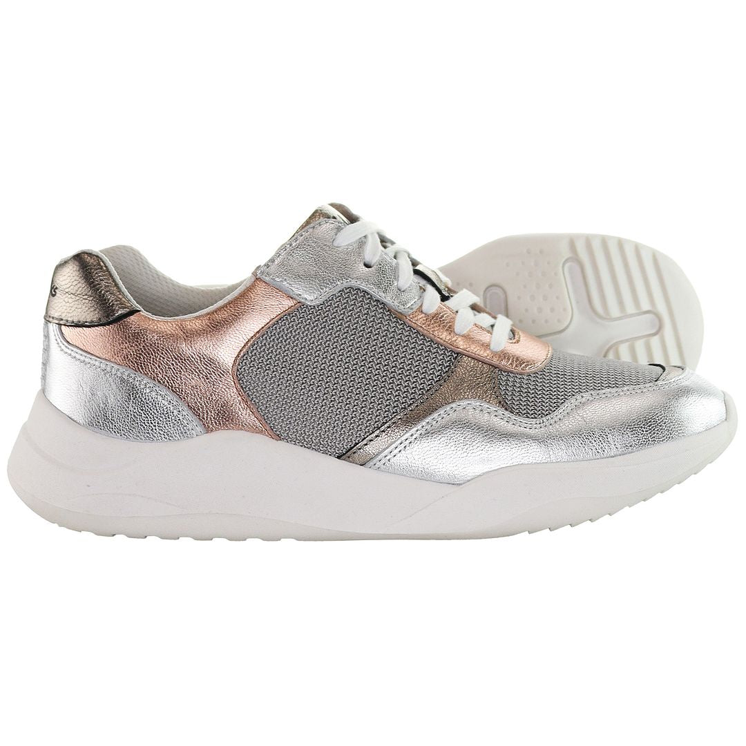 Clarks Sift Womens Rose Trainers