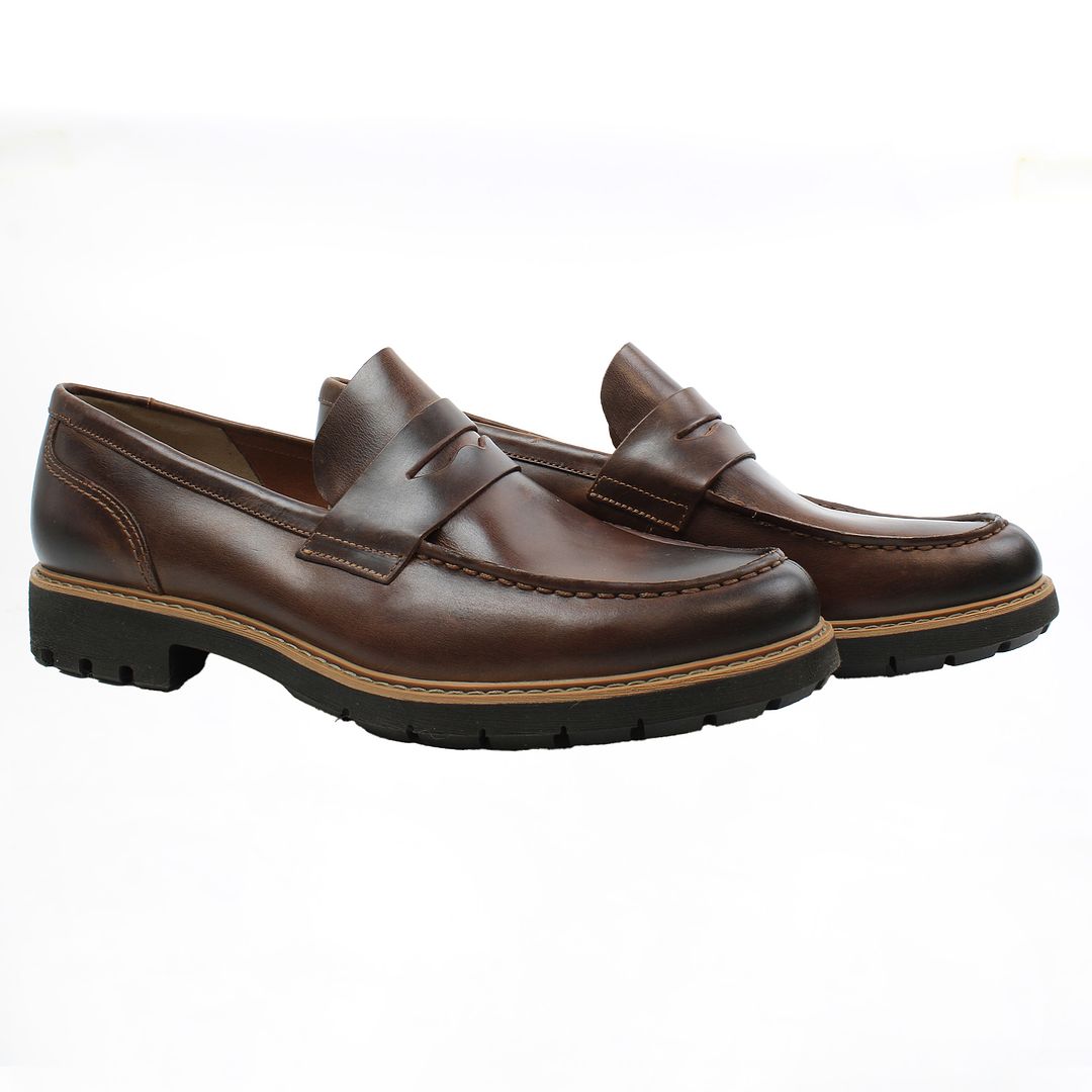 Clarks Batcombe Edge Mens Brown Shoes NO BOX