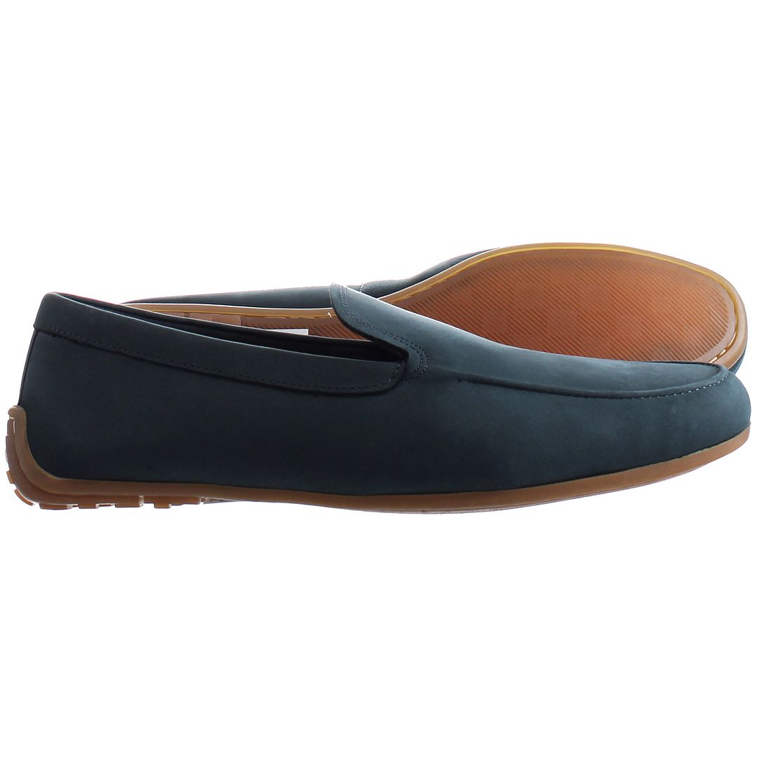 Clarks Reazor Plain Mens Navy Blue Shoes