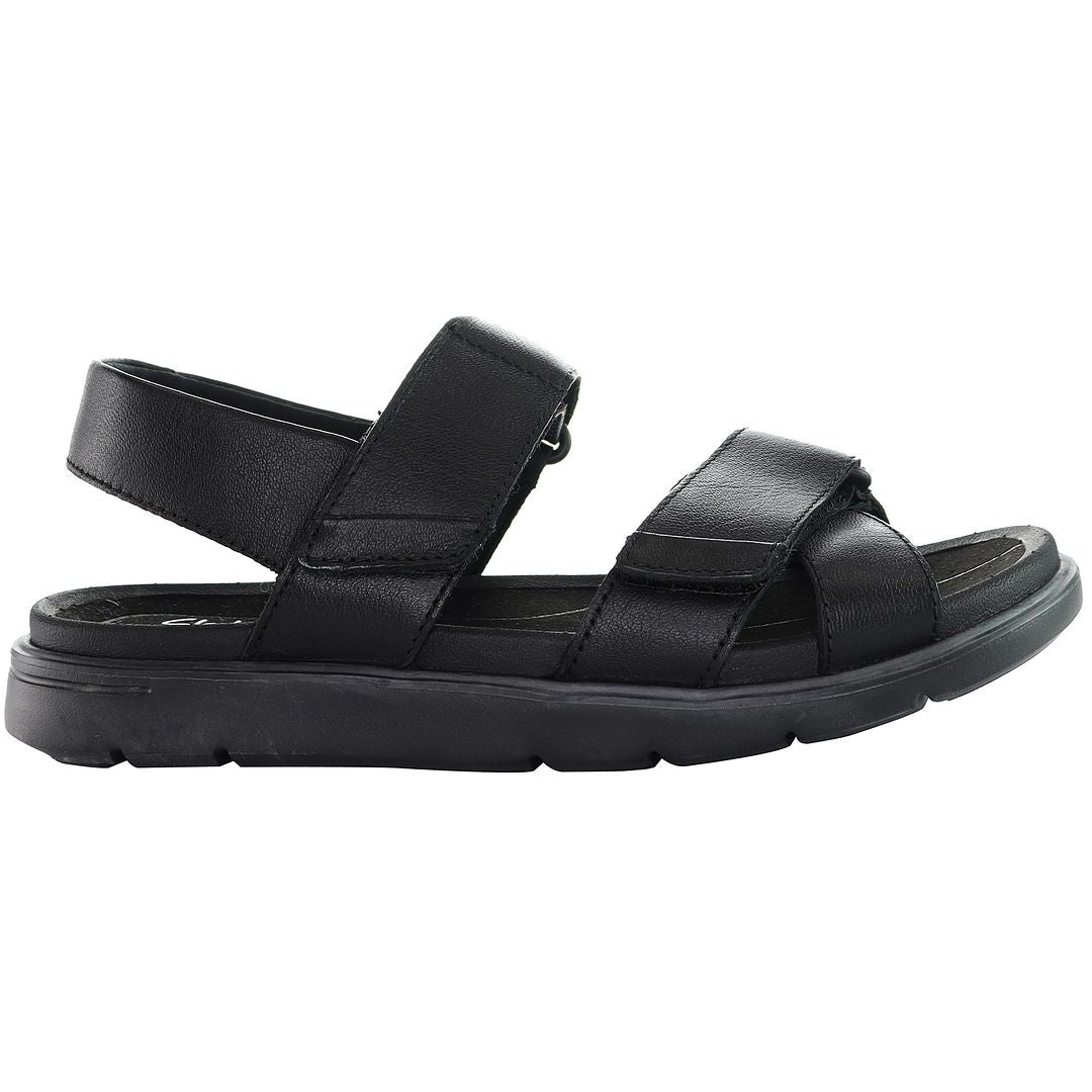 Clarks UnWilmore Band Mens Black Sandals