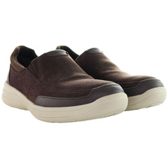 Clarks Step Stroll Edge Mens Dark Brown Shoes