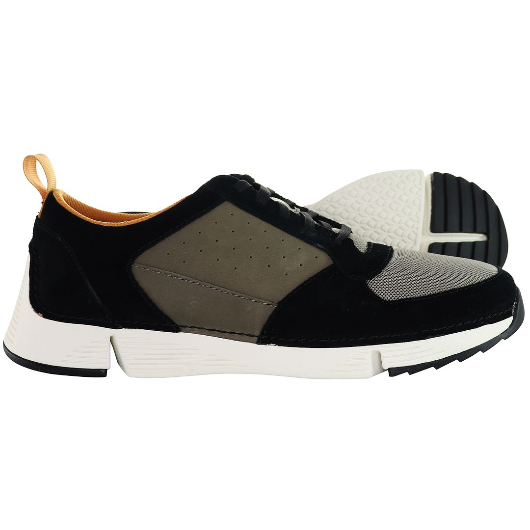 Clarks Tri Sprint Mens Black Trainers