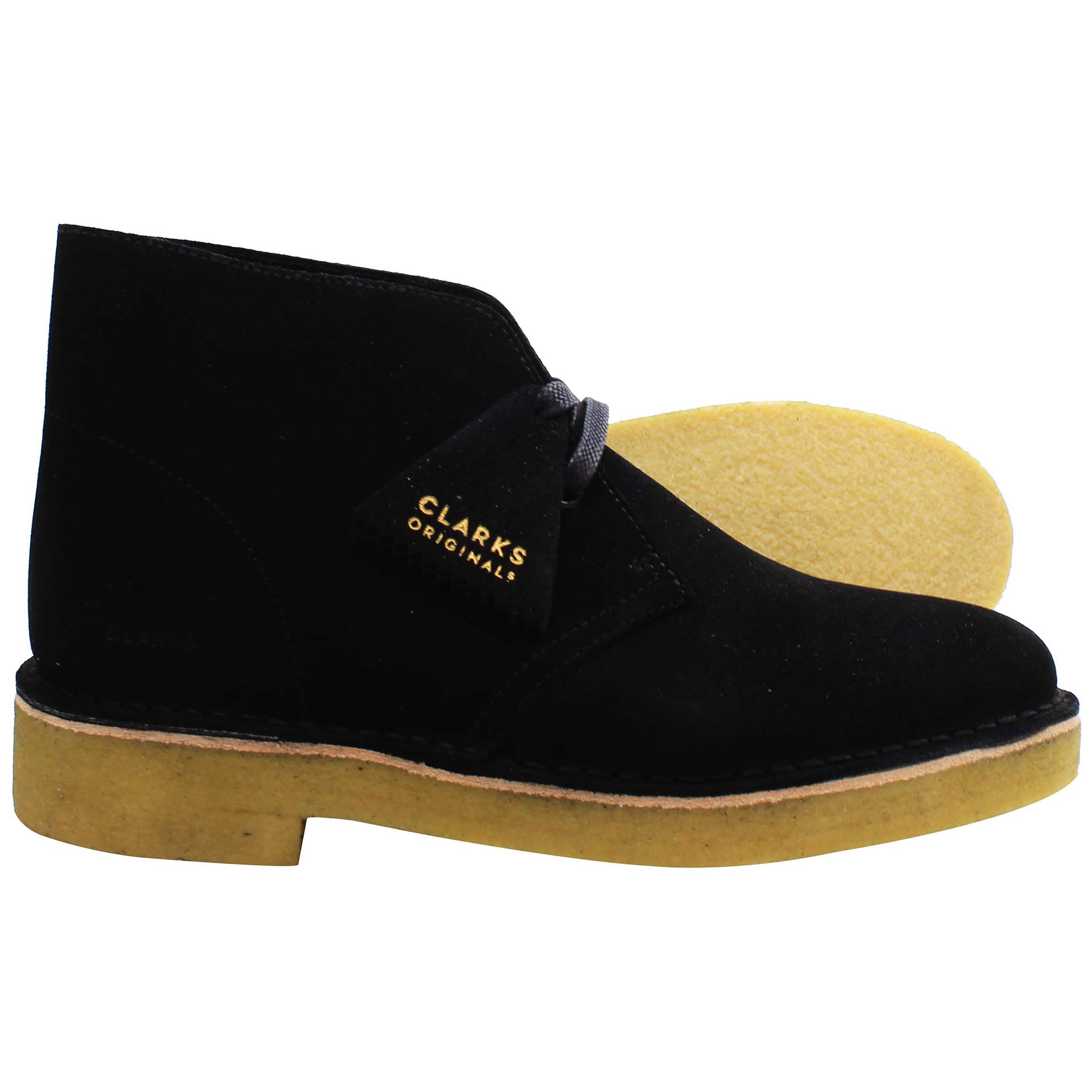 Clarks Desert 221 Womens Black Boots