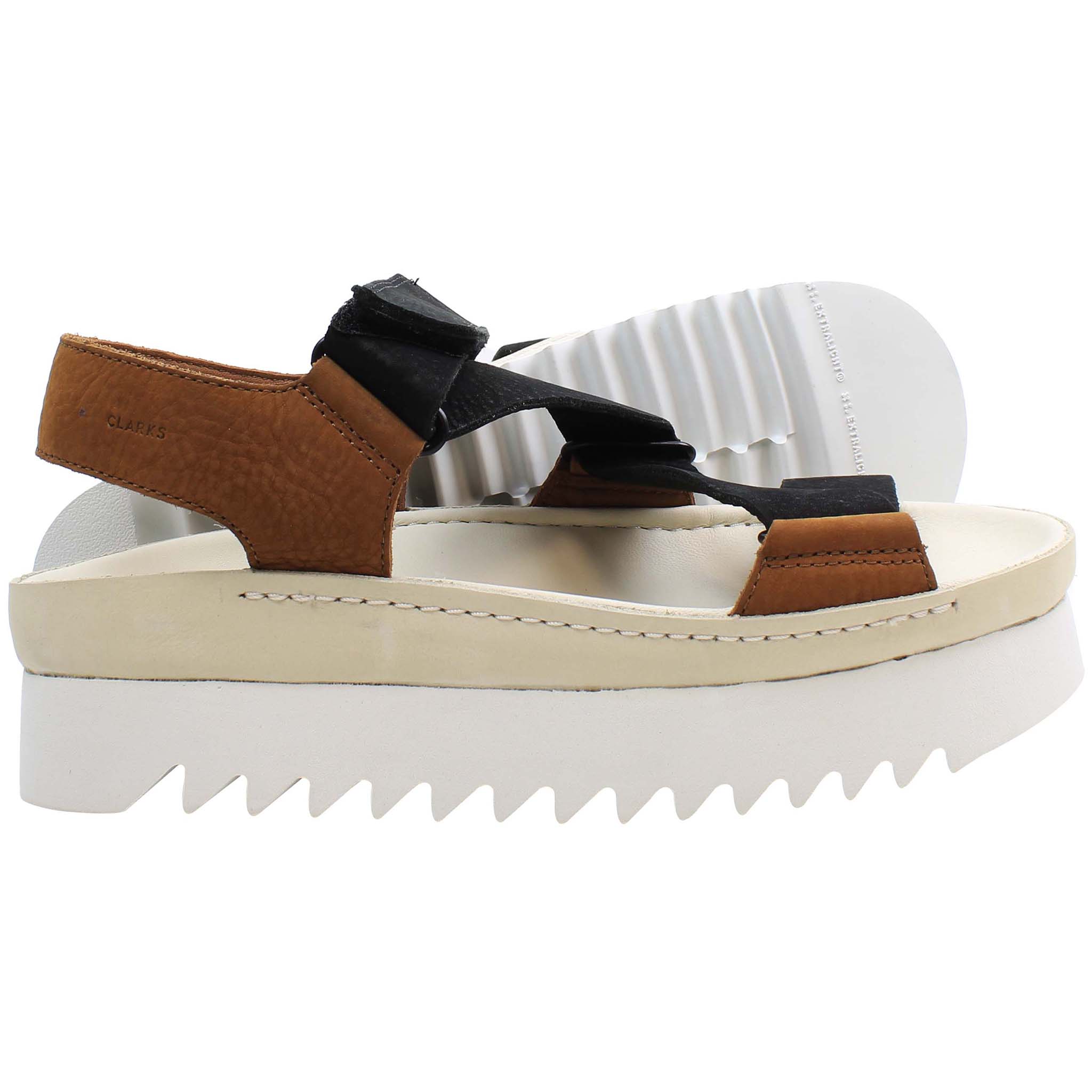 Clarks Ranger Elvtd Womens Brown Sandals