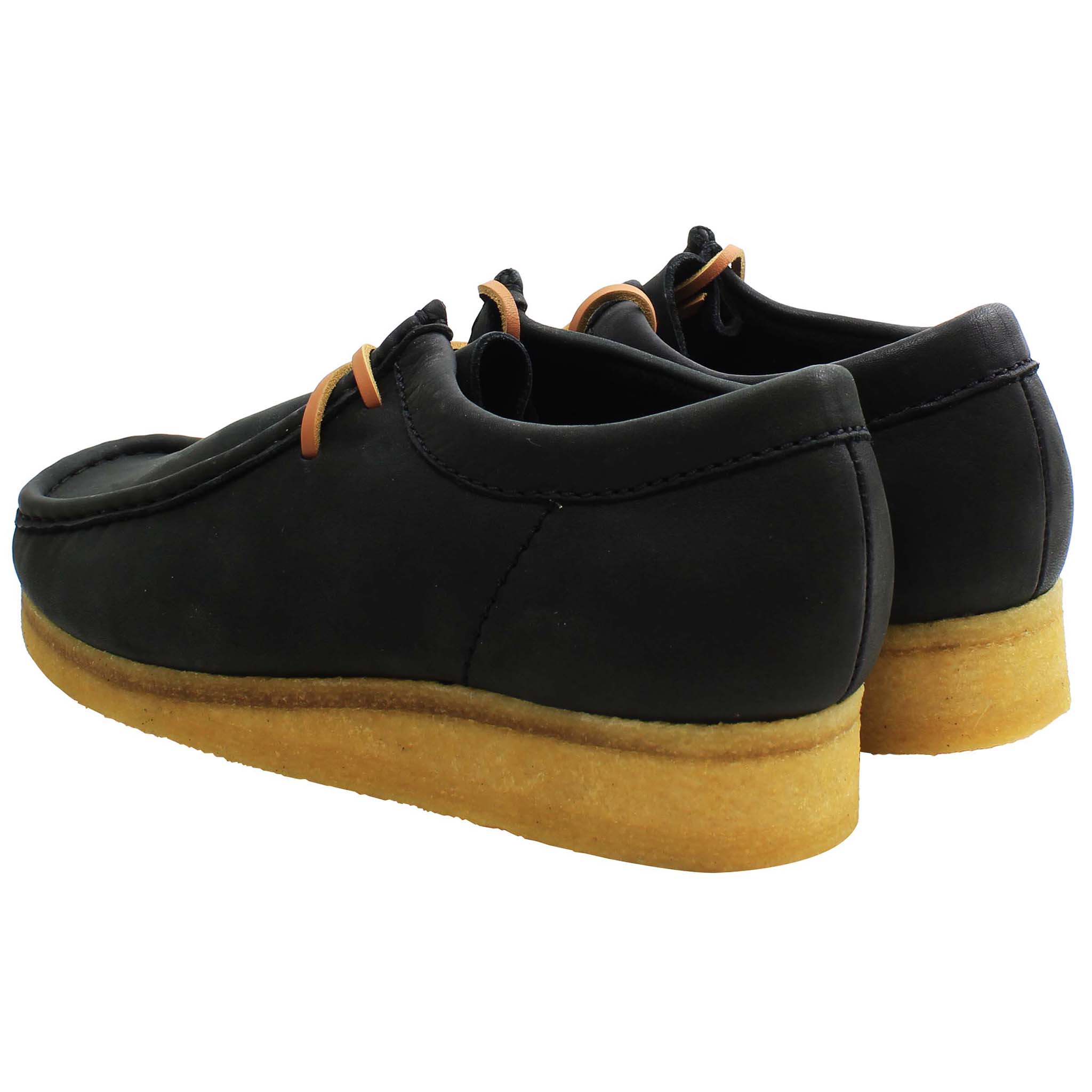 Clarks Wallabee Mens Black Boots