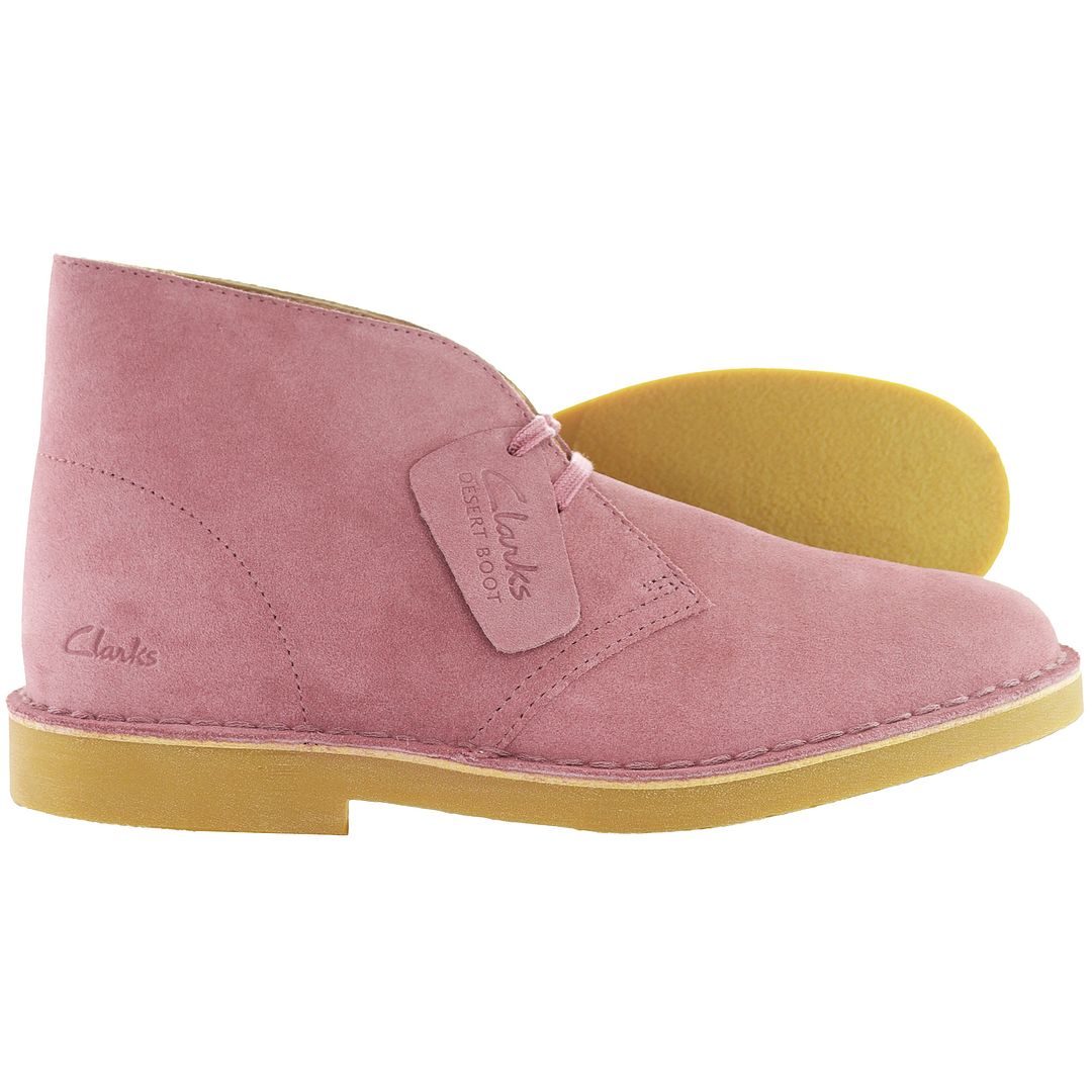 Clarks Desert Womens Pink Boots