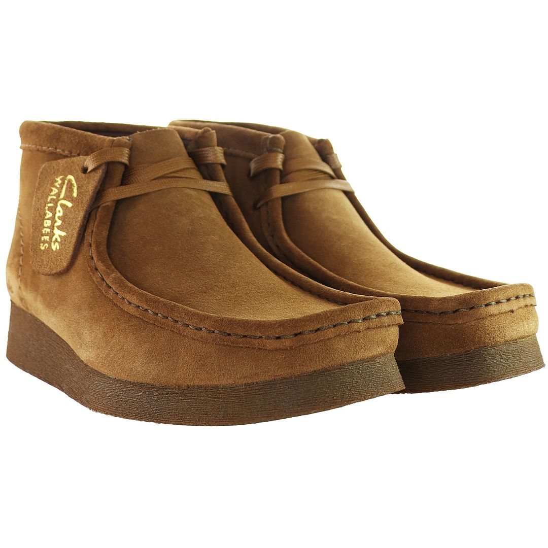 Clarks Wallabee Mens Brown Boots