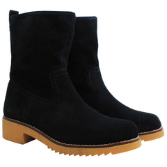 Clarks Eden Mid Womens Black High Boots