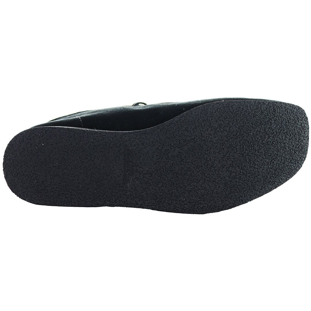 Clarks Wallabee Womens Black Boots