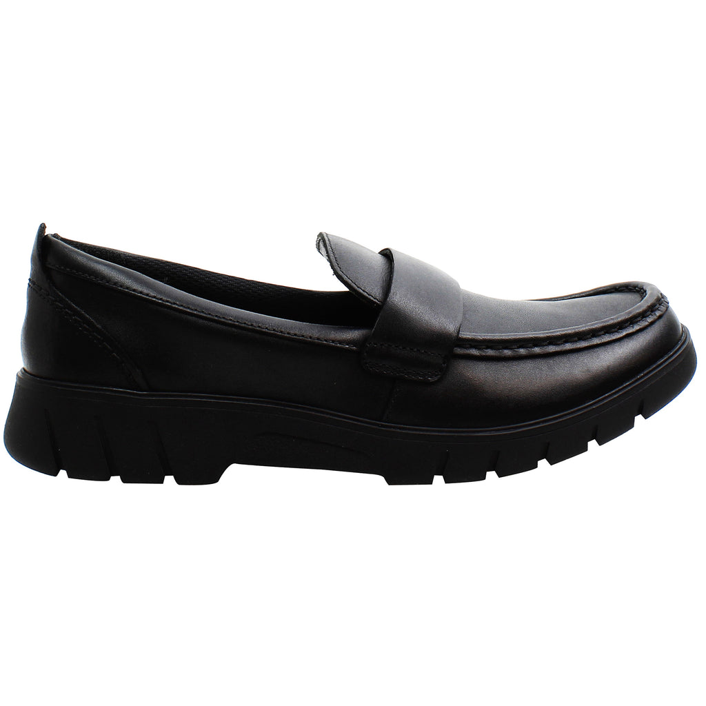 Clarks Branch Kids Black Shoes