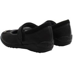 Clarks Vibrant Trial Kids Black Shoes