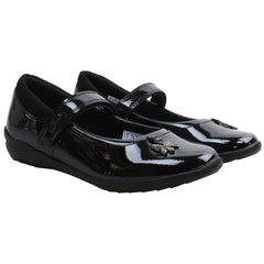 Clarks Vibrant Trial Kids Black Shoes