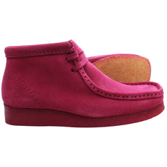 Clarks Wallabee Womens Pink Boots