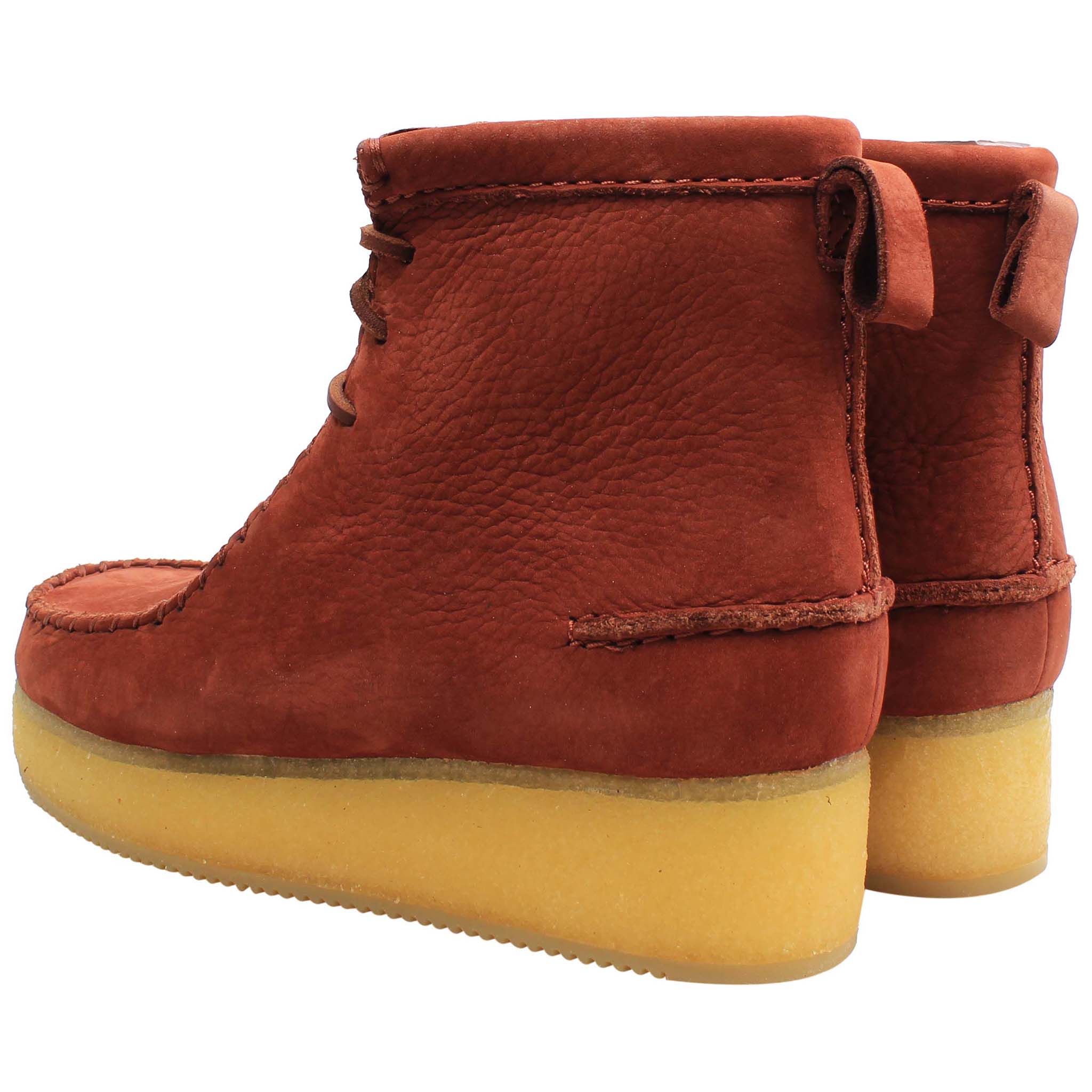 Clarks Wallabee Craft Womens Rust Boots