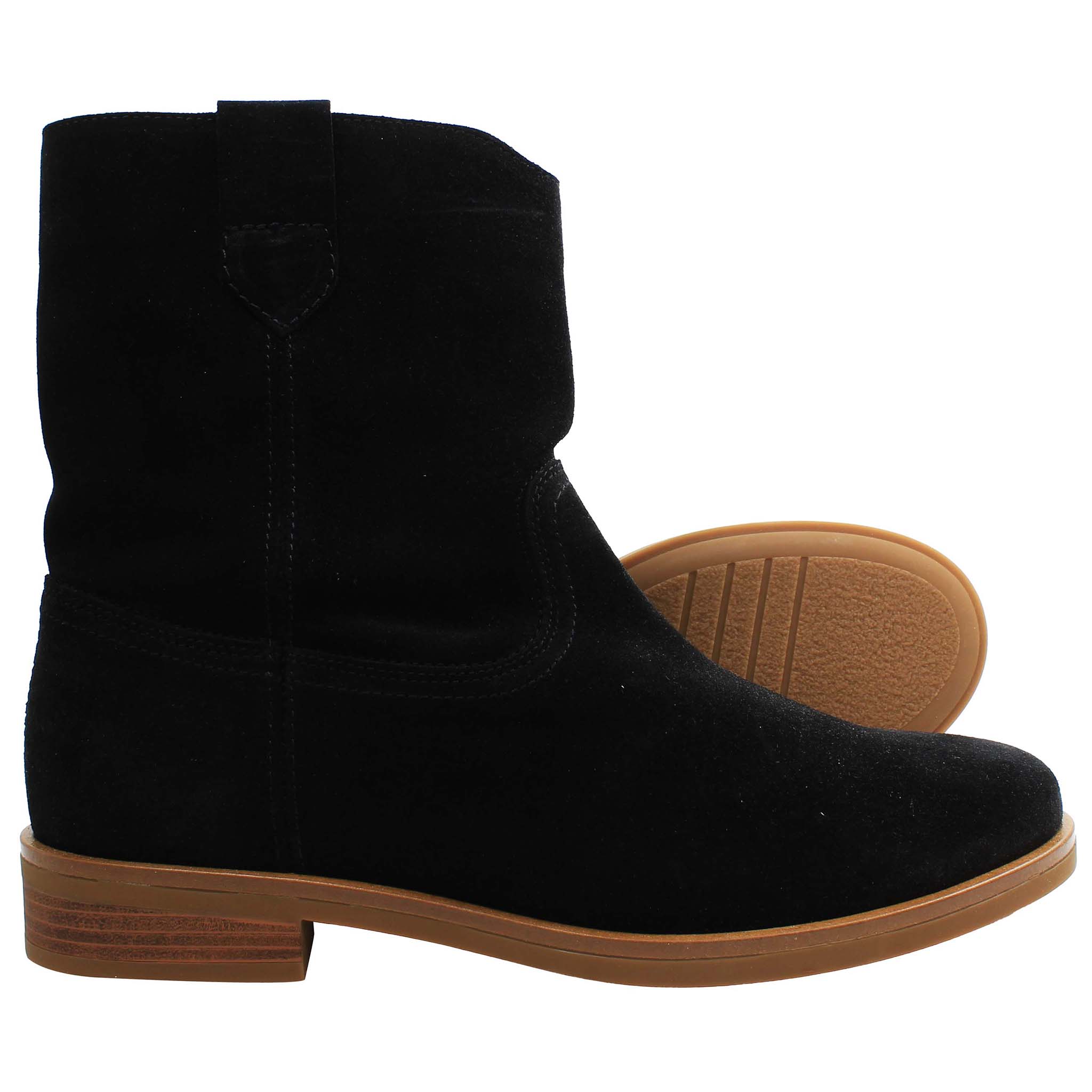 Clarks Memi Womens Black Mid Boots