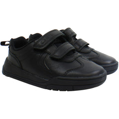 Clarks Kick Pace Kids Black Shoes