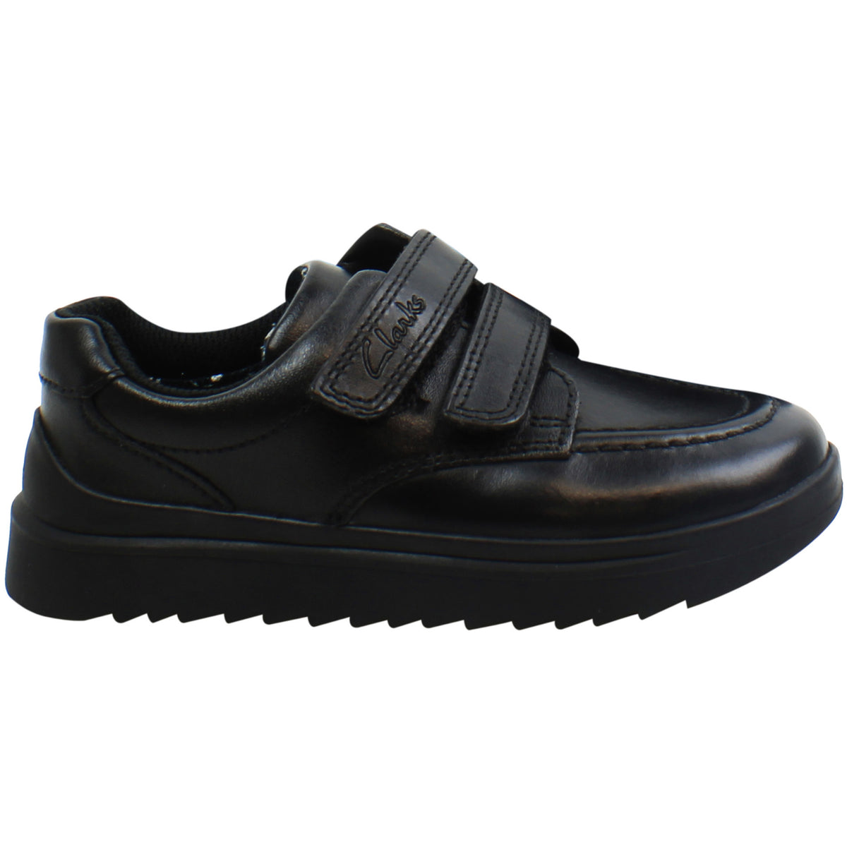 Clarks Goal Style Kids Black Shoes