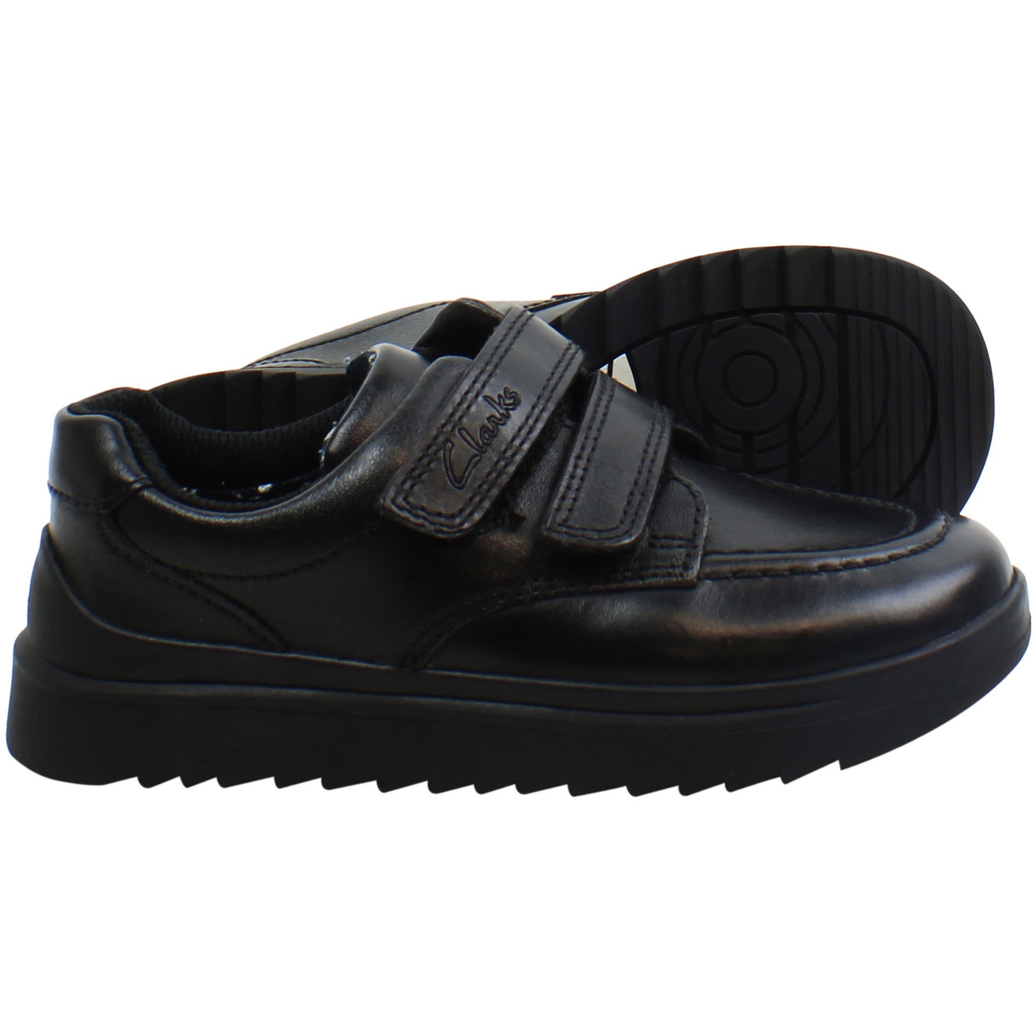 Clarks Goal Style Kids Black Shoes