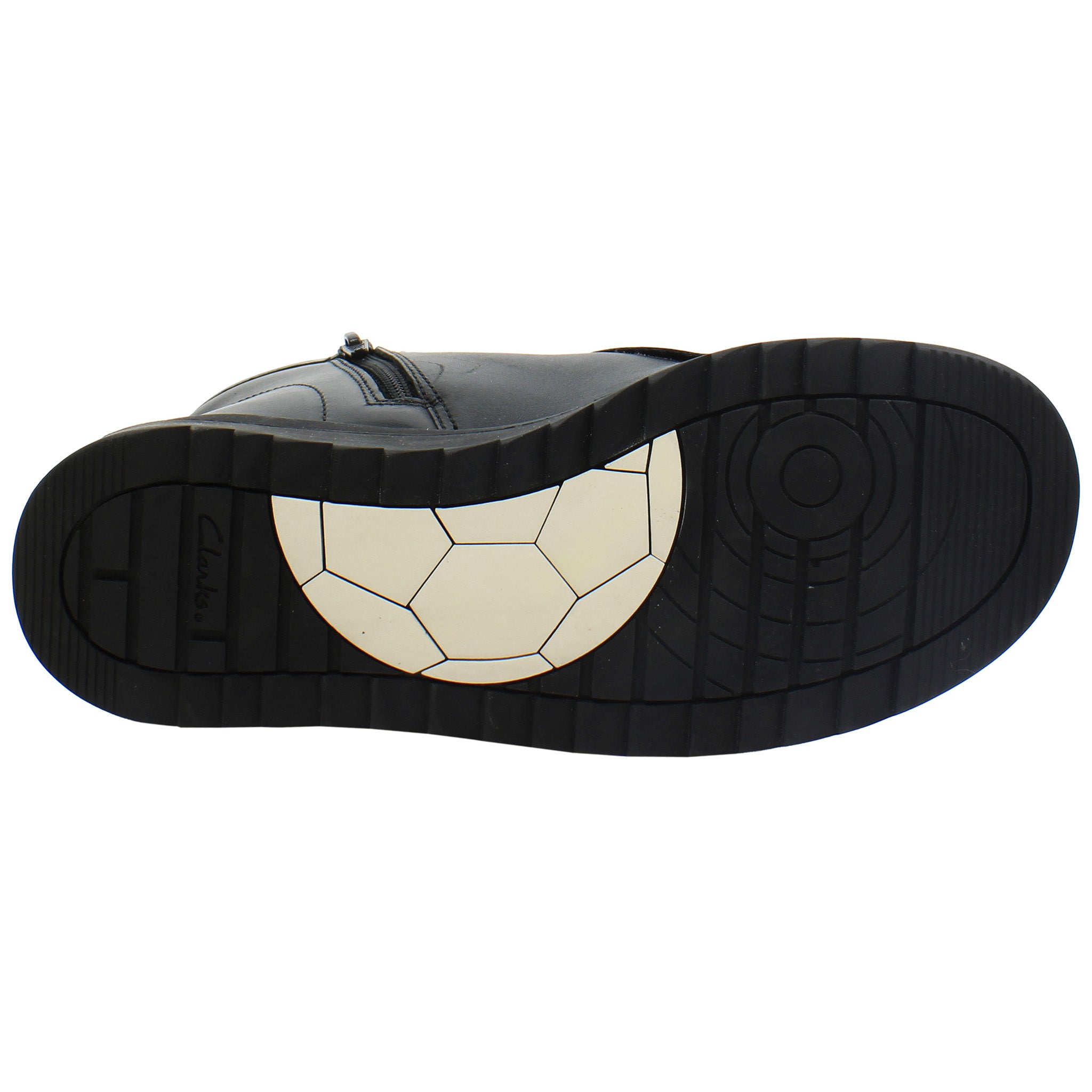 Clarks Goal Wally Kids Black Shoes