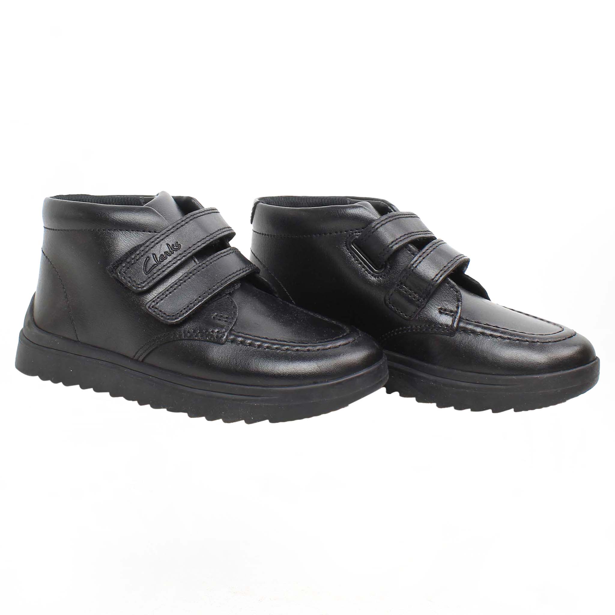 Clarks Goal Strap Kids Black Shoes NO BOX