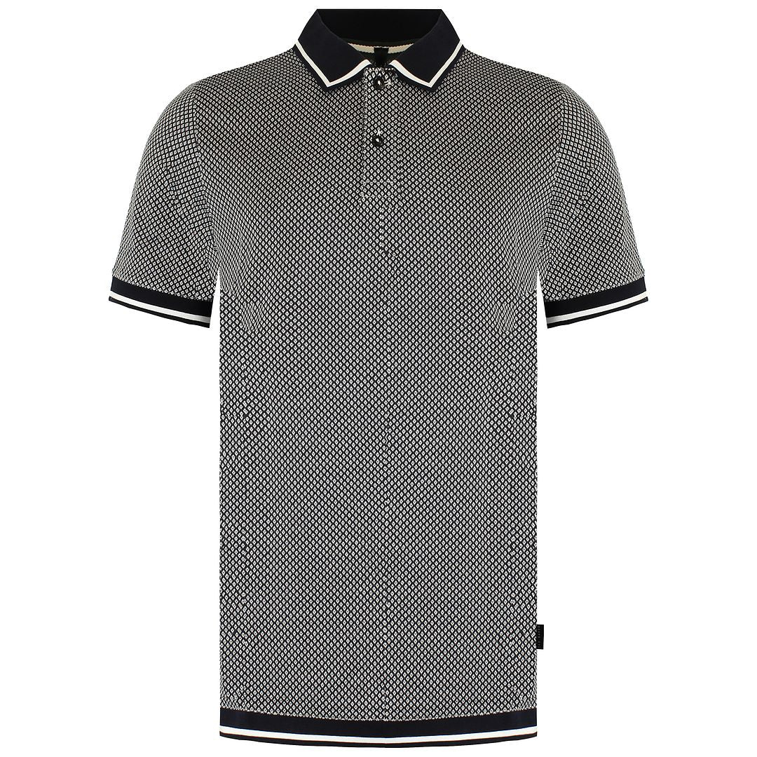 Ted Baker Affric Mens Navy/White Geo Polo Shirt