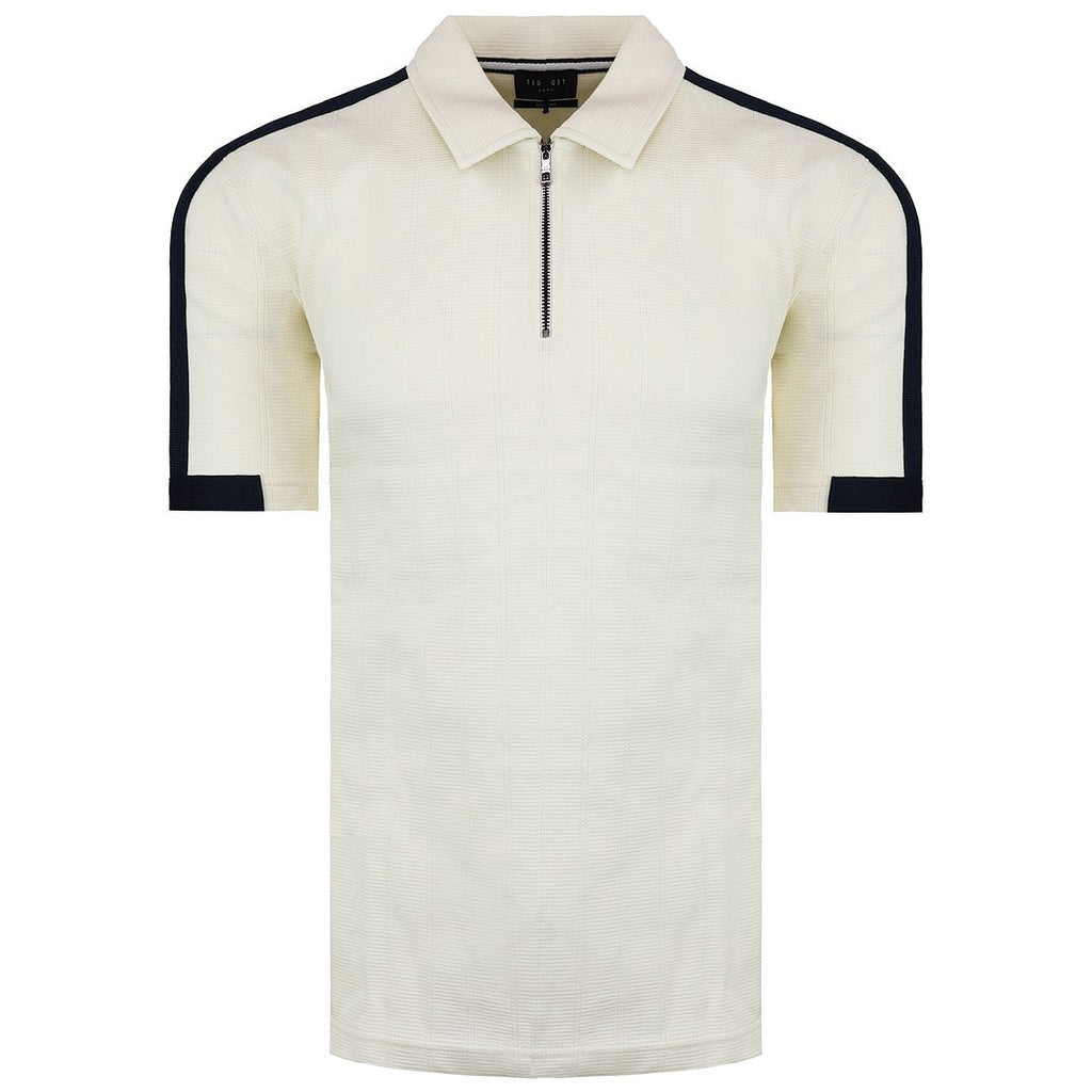 Ted Baker Abloom Mens Cream Polo Shirt