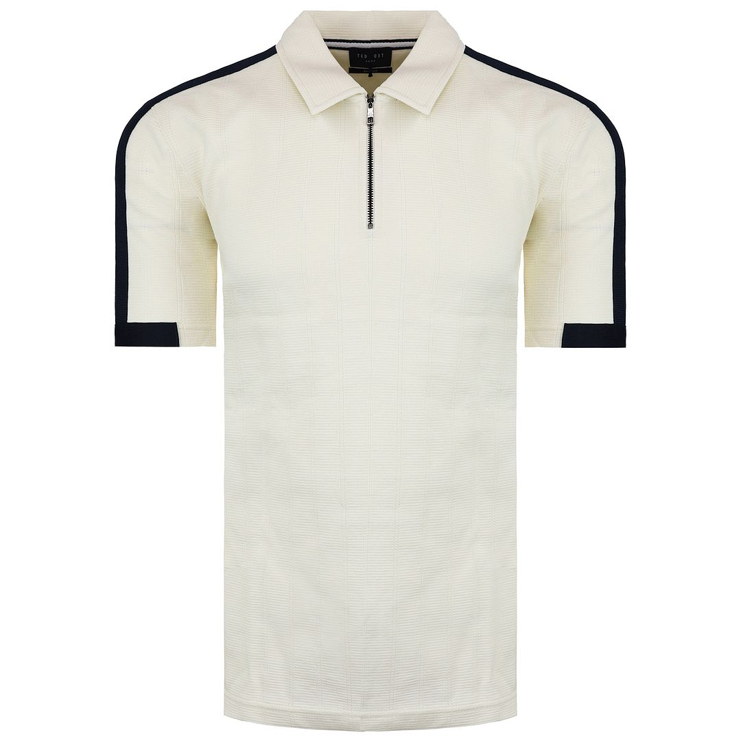 Ted Baker Abloom Mens Cream Polo Shirt