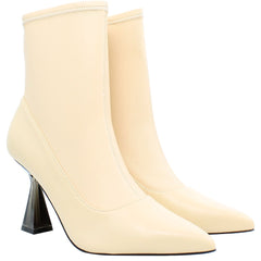 Ted Baker Liya Womens Beige Ankle Heeled Boots