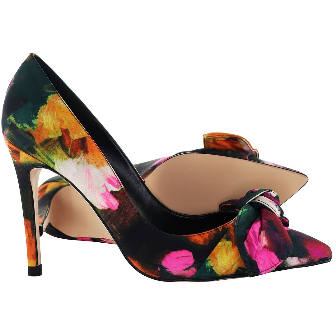 Ted Baker Ryoh Abstract Bow Womens Multicoloured Court Shoes