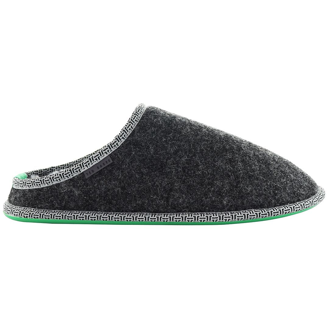 Ted Baker Simmons Felt Mulet Mens Grey Slippers