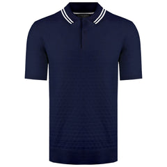 Ted Baker Mahana Mens Navy Stitched Polo Shirt