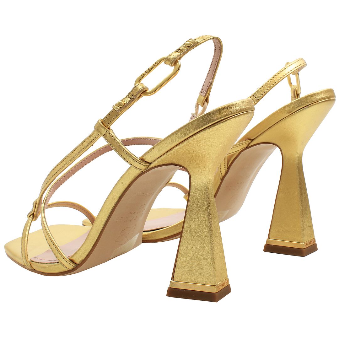 Ted Baker Cayena Womens Gold Heeled Sandals