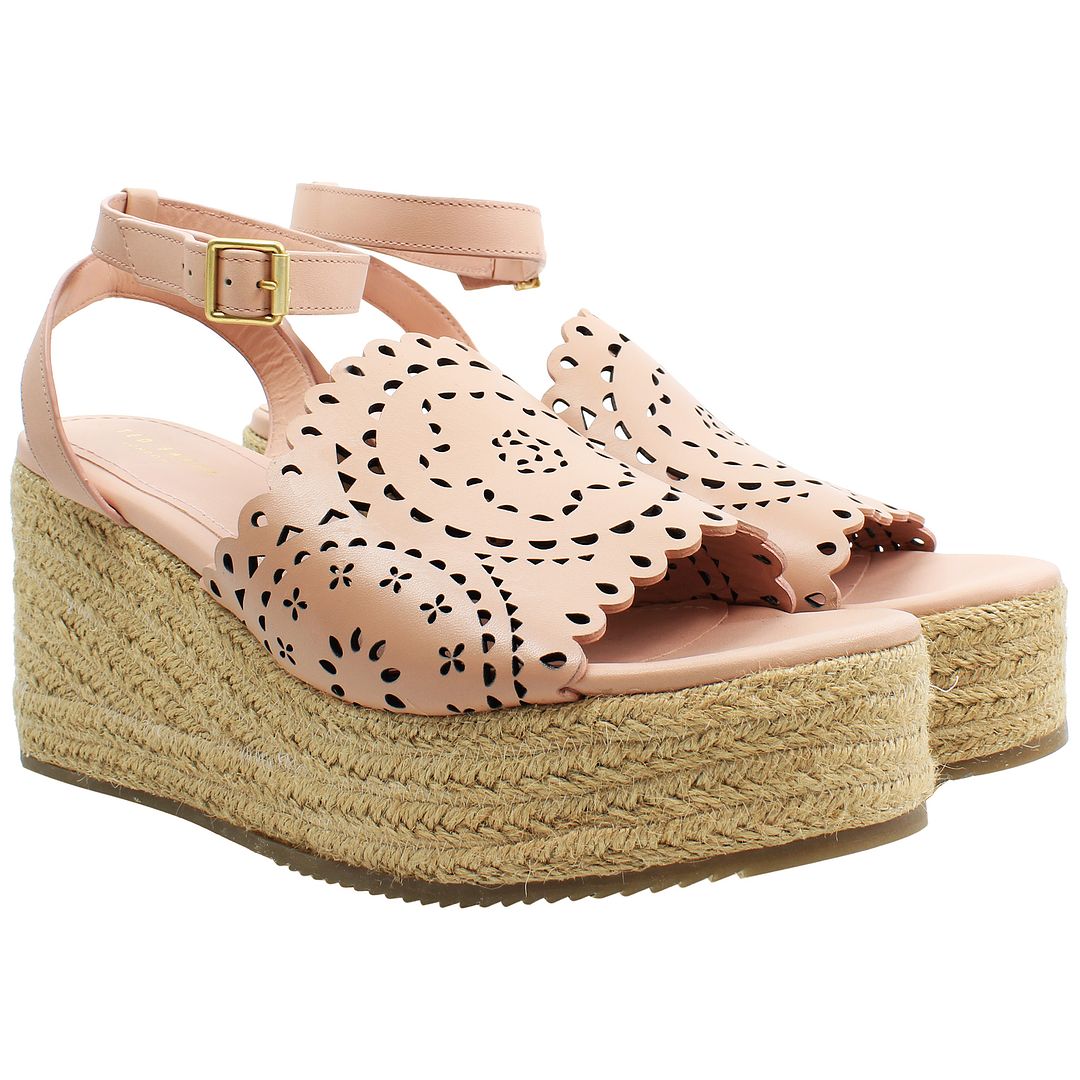 Twed Baker Pinky Laser Cut Womens Pink Wedges