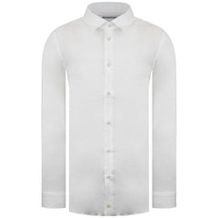 Ted Baker Bellow Mens White Satin Shirt