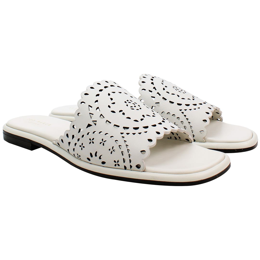 Ted Baker Clovei Womens White Sandals