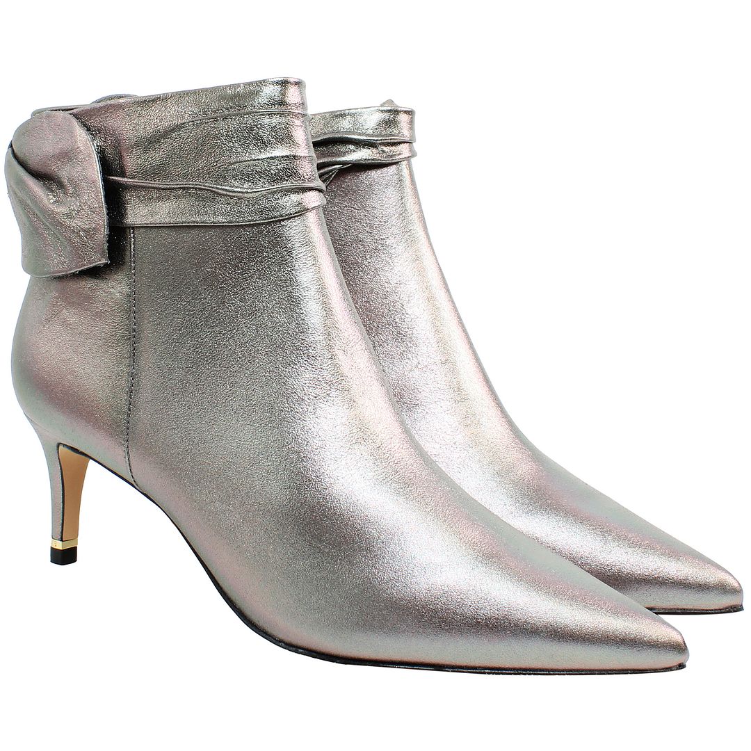 Ted Baker Yona Womens Silver Heeled Boots