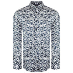 Ted Baker Capua Mens White/Navy Ditsy Floral Shirt