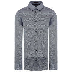 Ted Baker Faenza Mens Navy Geometric Shirt