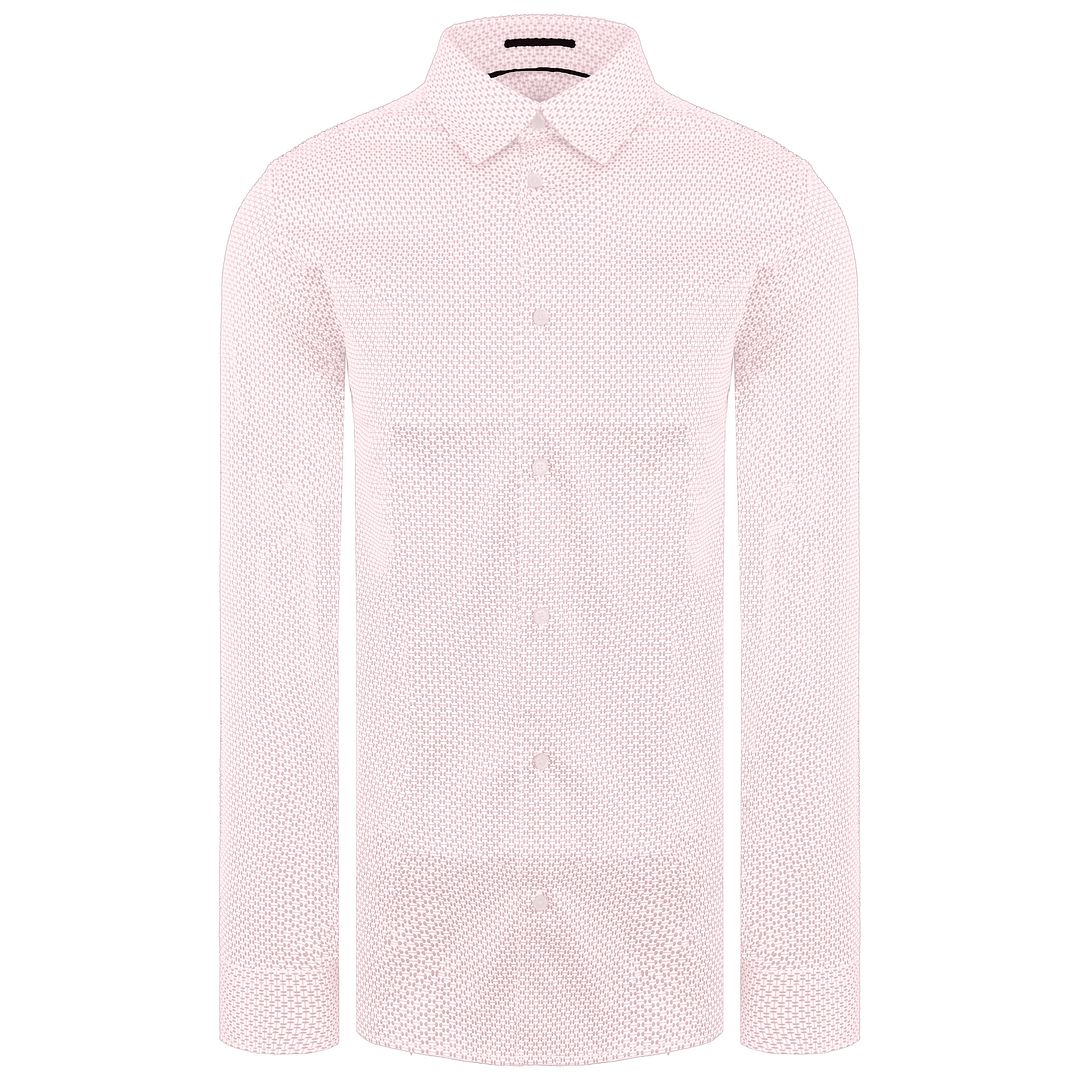 Ted Baker Faenza Mens Pink Geometric Shirt