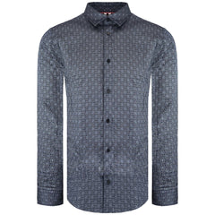 Ted Baker Pavia Mens Navy Geometric Star Print Shirt