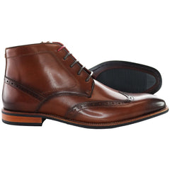 Ted Baker Waldem Mens Brown Brogue Chukka Boots