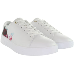 Ted Baker Artile Rose Print Womens White Trainers