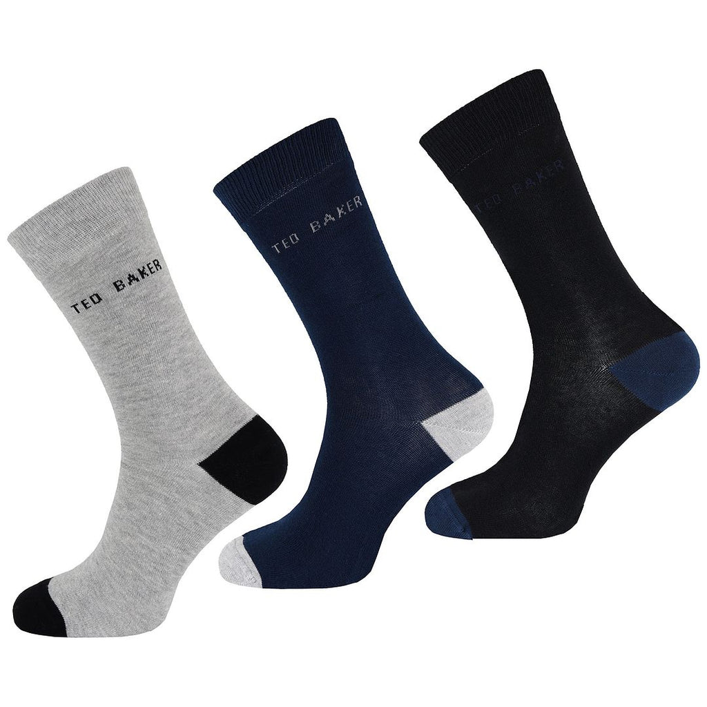 Ted Baker 3-Pack Mixed Mens Ankle Socks