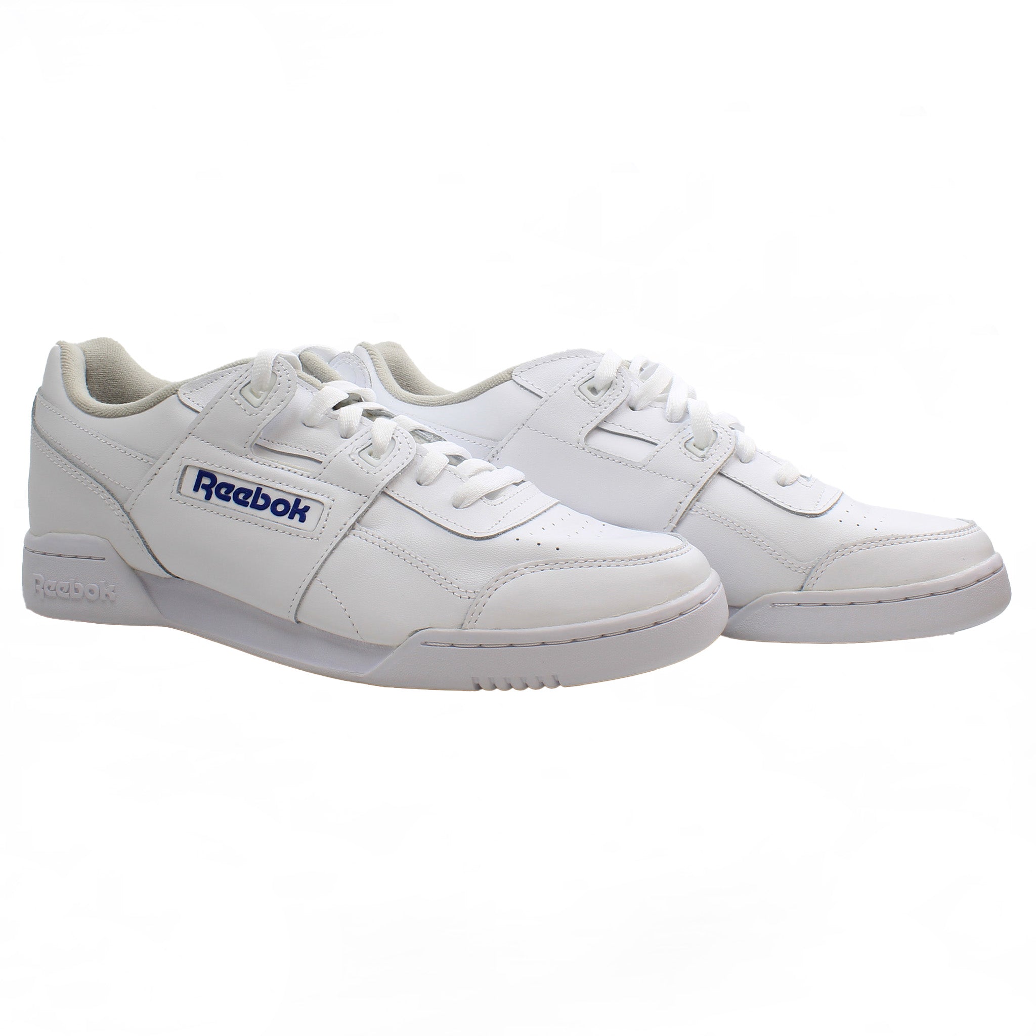 Reebok Workout Plus Mens White Trainers NO BOX