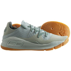 Under Armour Curry 4 Low Basketball Mens Green Trainers